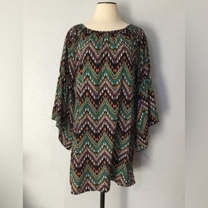 Candy Rose Multi Color Print Dress, Size S